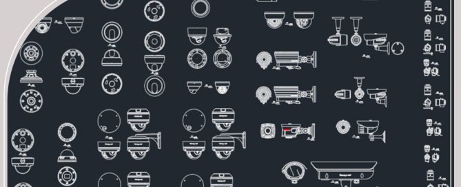 دانلود نقشه اتوکد دوربین مدار بسته