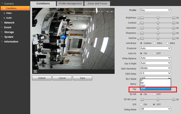 موارد تنظیم رنگ دوربین داهوا