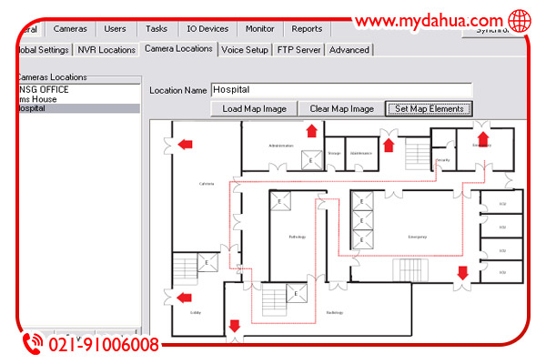 cctv-map دانلود نقشه اتوکد دوربین مدار بسته