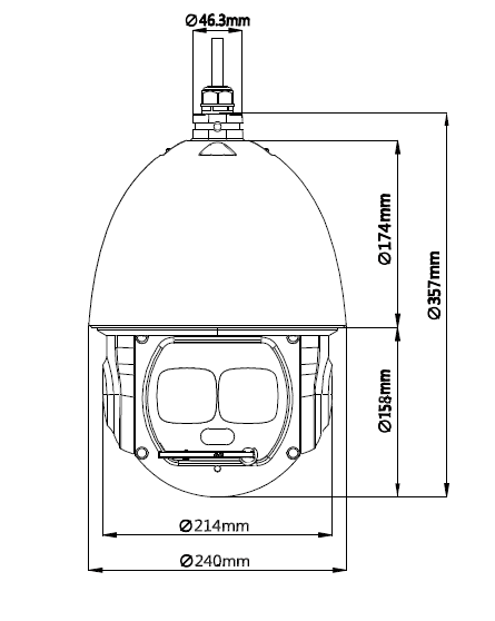 دوربین داهوا مدل DH-SD6AL245U-HNI